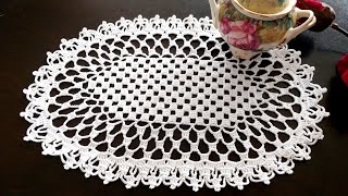 Tutorial CROCHET CUSTOM TABLECLOTHS  TABLE RUNNER With a New Design Extraordinary [upl. by Hagar616]