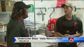 “Undercover Boss” visits Marco’s Pizza in Sanford [upl. by Ayotan]