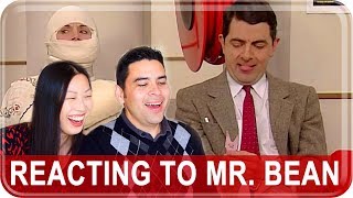 Mr Bean Americans React to British Comedy [upl. by Weywadt746]