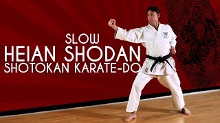 Heian Shodan SLOW  Shotokan Karate Kata JKA [upl. by Sankaran956]