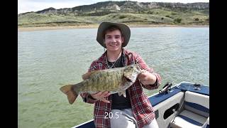 Fishing Fort Peck Montana  Fourchette Bay in May [upl. by Falito]