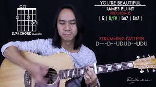 Youre Beautiful Guitar Cover Acoustic  James Blunt 🎸 Tabs  Chords [upl. by Tobin]