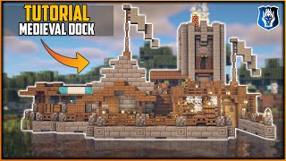 Minecraft Medieval Dock Tutorial [upl. by Nepean]