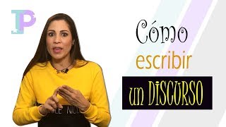 Cómo escribir un DISCURSO [upl. by Neona]