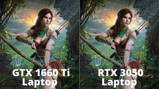 GTX 1660 Ti vs RTX 3050 Laptop Gaming Benchmarks in 16 Games [upl. by Mollee338]