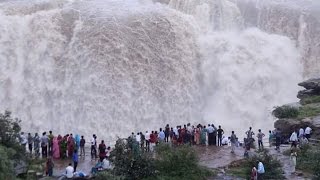 Dhuandhar Waterfall on River Narmada at Bedaghat Jabalpur MPIndia [upl. by Aseel]