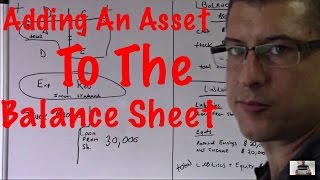 Accounting for beginners 6  Putting an Asset on the Balance Sheet [upl. by Astiram]