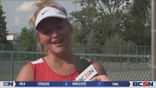 Wauseons Tatum Barnes Sweeps Maumee in Tennis [upl. by Artema]