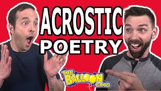 Learning Acrostic Poetry  The Balloon Guys [upl. by Heymann]