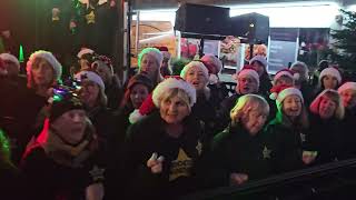 WHAT CHRISTMAS MEANS TO ME Rock Choir at Birkdale Lights Switch On 1st December 2024 [upl. by Ahsinor]