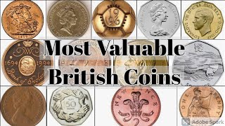 Most Valuable British Coins [upl. by Nnaaihtnyc]