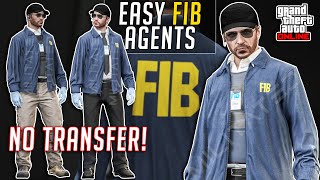 GTA 5 Online EASY FIB Agent Outfits NO TRANSFER PATCHED [upl. by Acsisnarf]