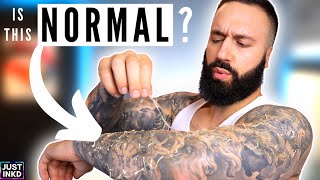 How to TREAT A PEELING TATTOO  Tips Tricks amp Healing Experience [upl. by Llerref]