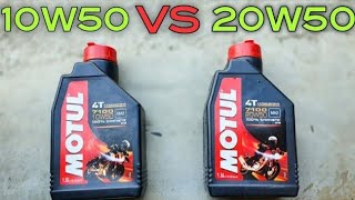 Motul 10w50 VS Motul 20w50 Engine Oil Review [upl. by Apfel287]