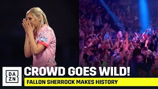 INSANE Darts Crowd ERUPTS As Fallon Sherrock Makes History [upl. by Belden]