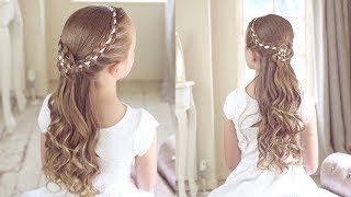 Flower GirlHoly Communion Style by sweetHearts Hair [upl. by Hocker346]