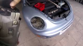 Volkswagen New Beetle how to remove and replace headlight [upl. by Snoddy]