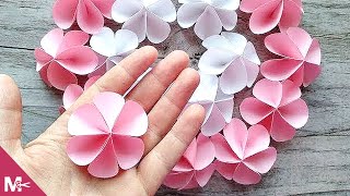 ► Cómo hacer una FLOR DE PAPEL en MINUTOS 😍🌸 [upl. by Brightman214]