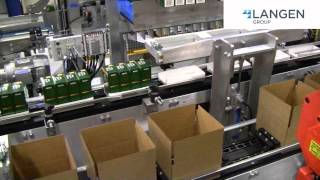 Mpac Langens LRC500 Top Load Case Packer Robotically loads Cartons into Cases [upl. by Rheims]