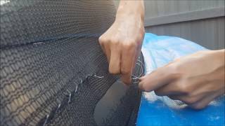 How to repair a trampoline safety net [upl. by Letsyrhc]