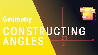 Constructing Angles  Geometry  Maths  FuseSchool [upl. by Ardnaik698]