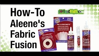 HowTo Aleenes Fabric Fusion Permanent Fabric Adhesive [upl. by Assirec]