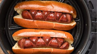 Air Fryer Hot Dogs in 6 minutes [upl. by Eirot]