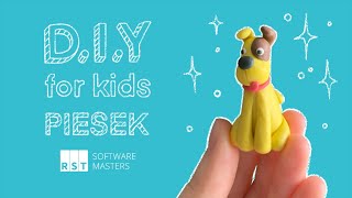 DIY for Kids 6  Piesek z plasteliny 🐶 [upl. by Gnilhsa103]