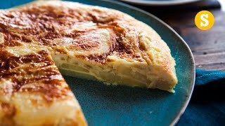 Spanish Omelette Recipe  Tortilla Española [upl. by Lilithe]