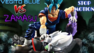 Vegito Blue vs Zamasu Dragon Ball Super DBZ StopMotion [upl. by Bruell]