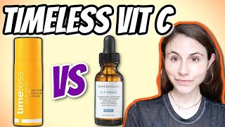 Timeless Skin Care Vitamin C serum vs Skinceuticals CE ferulic  Dr Dray [upl. by Modestine]