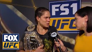 Amanda Nunes talks to Megan Olivi  INTERVIEW  UFC 224 [upl. by Alburg]