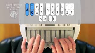 How to Write on the Steno Machine  CALL 8772530200 Court Reporting and Captioning at Home [upl. by Merola153]