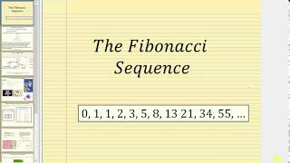 The Fibonacci Sequence [upl. by Phionna960]