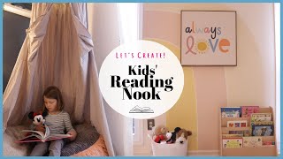 Create a Kids’ READING CORNER  DIY  BudgetFriendly Book Nook [upl. by Lauretta583]