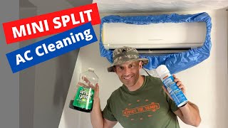 How to clean DUCTLESS MINI SPLIT air conditioner Mitsubishi [upl. by Arsuy]