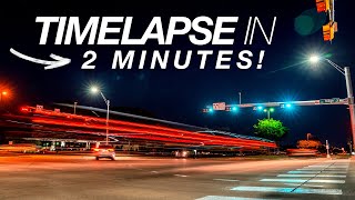 EASY TIMELAPSE TUTORIAL in 2 MINUTES [upl. by Neillij]