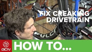 How To Fix A Creaking Bottom Bracket Or Cranks [upl. by Esserac]