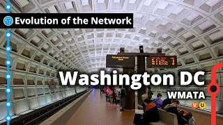 Washington DCs Metro Network Evolution [upl. by Nikaniki66]