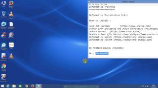 Powercenter Informatica 961 Server Client installation on Windows [upl. by Glennie]