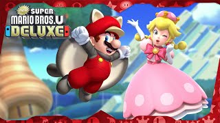 New Super Mario Bros U Deluxe for Switch ᴴᴰ Full Playthrough All Star Coins 2Player [upl. by Ano]