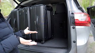 2021 CHEVY TRAVERS  HOW MANY SUITCASES WILL FIT IN THE TRUNK [upl. by Ococ132]