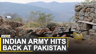 Indian Army hits back at Pakistan 78 Pak Army soldiers killed near LoC  World News  WION News [upl. by Llemhar]