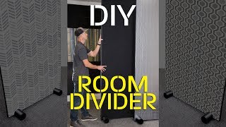 Easy DIY Room Divider Partition Wall for Privacy [upl. by Aicertap]