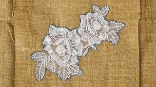 How to Sew on Lace Applique [upl. by Yrem347]