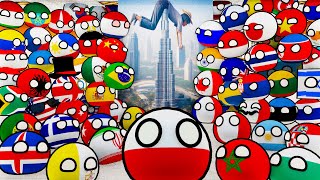 More Countryballs School  Drawing Burj Khalifa [upl. by Joh781]