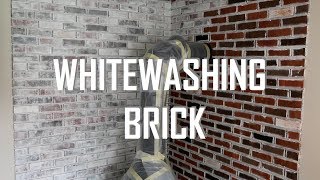 HOW TO WHITEWASH BRICK [upl. by Bensky661]