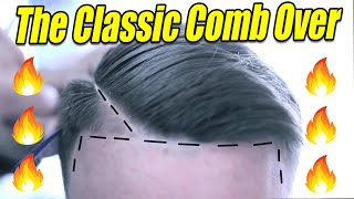 The Perfect Comb Over Fade  Men’s Classic Haircut Tutorial [upl. by Standley]