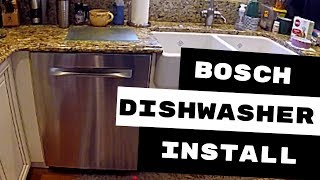 BOSCH DISHWASHER INSTALLATION AVOID THESE 3 MISTAKES [upl. by Llemar976]