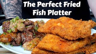 How To Fry Fish Like a Pro Plus My Favorite Potato Recipe Ever  Fathers Day Fish Fry [upl. by Enialem]